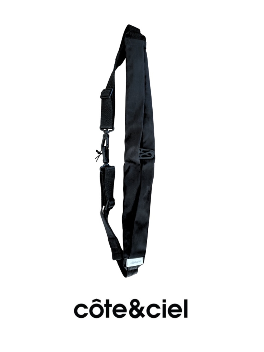 Cote & Ciel ADDA Pouch Black Crossbody Zip Shoulder Strap Bag